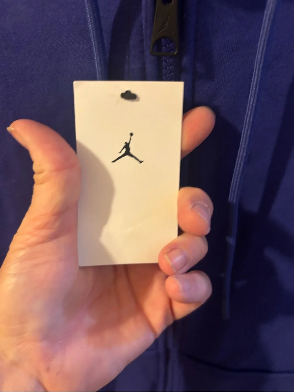 NWT Jordan Royal Blue Full-Zip Hoodie with White Jumpman